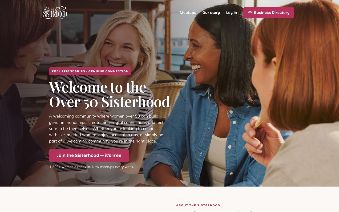 Over 50's Sisterhood — over50sisterhoodcommunity.com